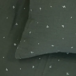 HOMLA Pościel Cordelia Muslinowa W Listki 160X200 + 2*50X60 Cm