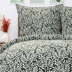 HOMLA Pościel Dessie Z Mikrofibry W Liscie 140X200 Cm + 1*70X80 Cm
