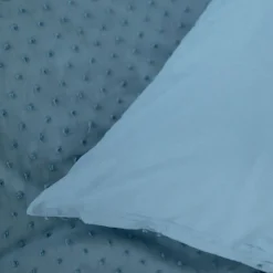 HOMLA Pościel Doti Z Mikrofibry Niebieska 200X220 Cm