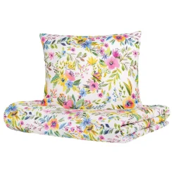 HOMLA Pościel Floral Z Mikrofibry W Kolorowe Kwiatki 200X220 Cm