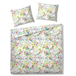 HOMLA Pościel Floral Z Mikrofibry W Kolorowe Kwiatki 200X220 Cm