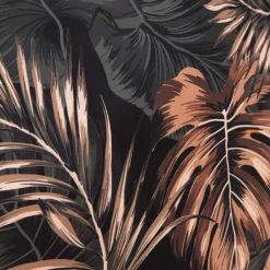 HOMLA Pościel Fonce Z Mikrofibry Czarna W Liscie 160X200 Cm