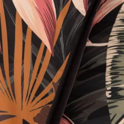 HOMLA Pościel Fonce Z Mikrofibry Czarna W Liscie 160X200 Cm