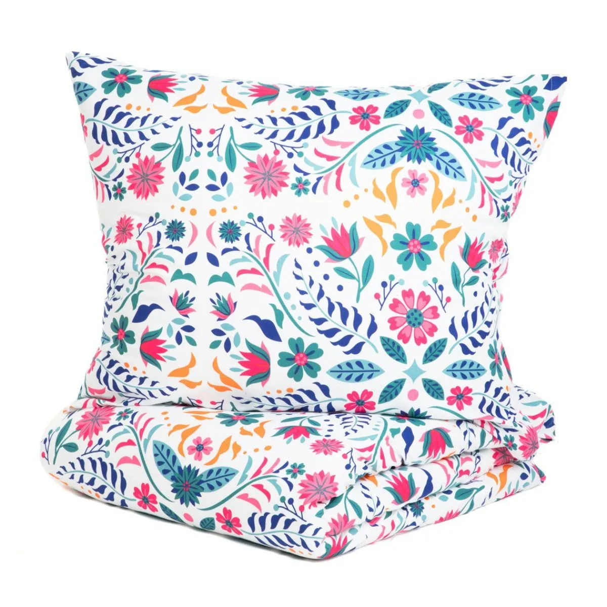 HOMLA Pościel Freesia Z Mikrofibry W Kwiaty 160X200 Cm