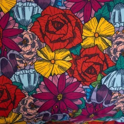 HOMLA Pościel Frida Kahlo Z Mikrofibry W Kwiaty 140X200 Cm + 1*70X80 Cm