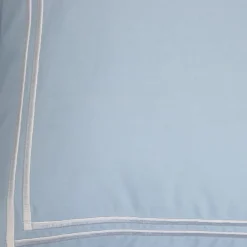 HOMLA Pościel Gabriele Perkalowa Niebieska Z Haftem Premium 200X220 + 2*50X60 Cm