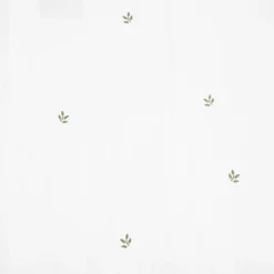 HOMLA Pościel Hadley Bawelniana W Listki Z Zielona Lamowka 200X220 + 2*50X60 Cm