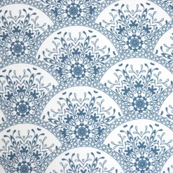 HOMLA Pościel Haven Bawelniana Biala W Granatowy Wzor 220X200 Cm