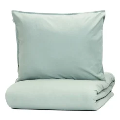 HOMLA Pościel Kinsey Bawelniana Mietowa Z Denimowym Szwem 160X200 + 2*50X60 Cm