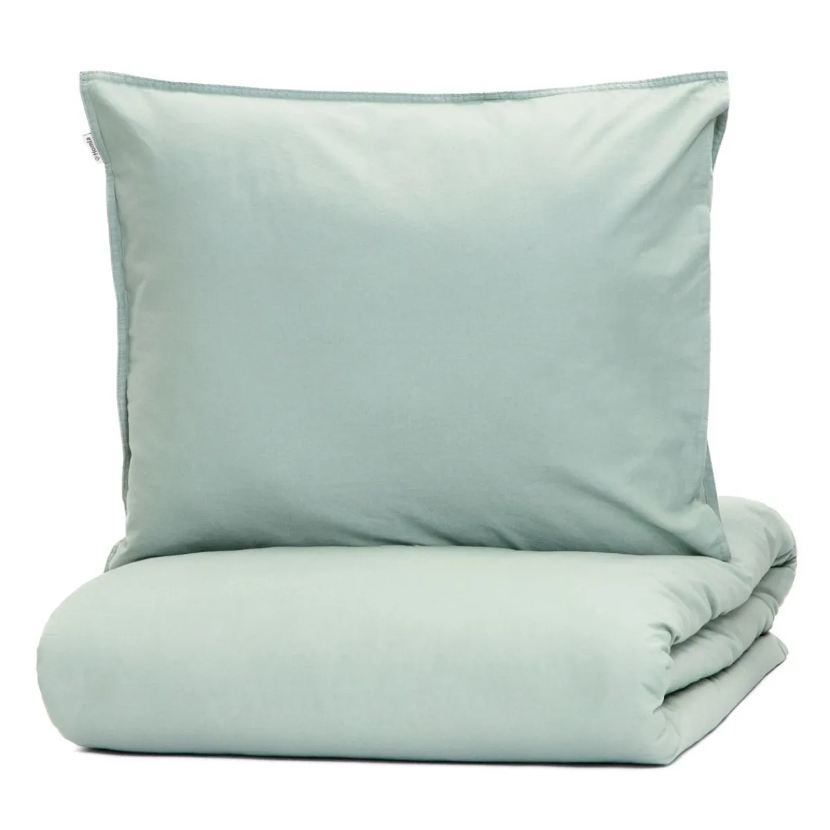 HOMLA Pościel Kinsey Bawelniana Mietowa Z Denimowym Szwem 200X220 + 2*50X60 Cm