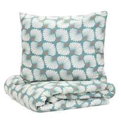 HOMLA Pościel Laurlin Z Mikrofibry Turkusowa 160X200 Cm