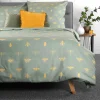 HOMLA Pościel Luro Z Mikrofibry Oliwkowa W Owady 200X220 Cm
