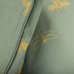 HOMLA Pościel Luro Z Mikrofibry Oliwkowa W Owady 200X220 Cm