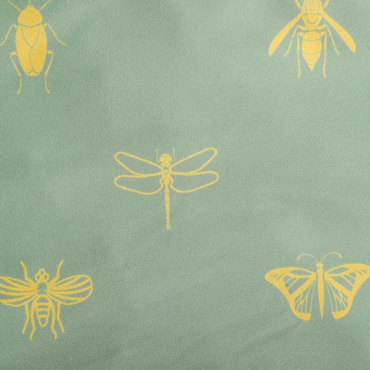 HOMLA Pościel Luro Z Mikrofibry Oliwkowa W Owady 200X220 Cm