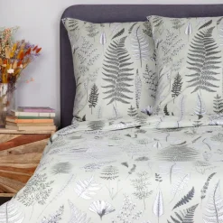HOMLA Pościel Milie Z Mikrofibry Zielolna W Liscie Paproci 200X220 Cm