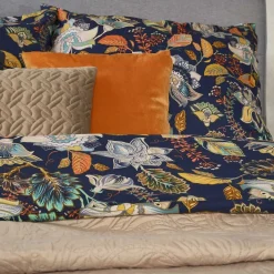 HOMLA Pościel Otamo Z Mikrofibry W Liscie I Kwiaty 200X220 Cm