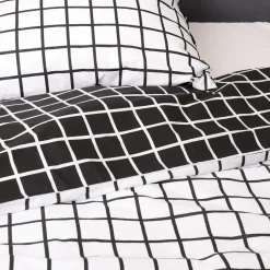 HOMLA Pościel Reyes Bawelniana Dwustonna Czarno-Biala 160X200 Cm