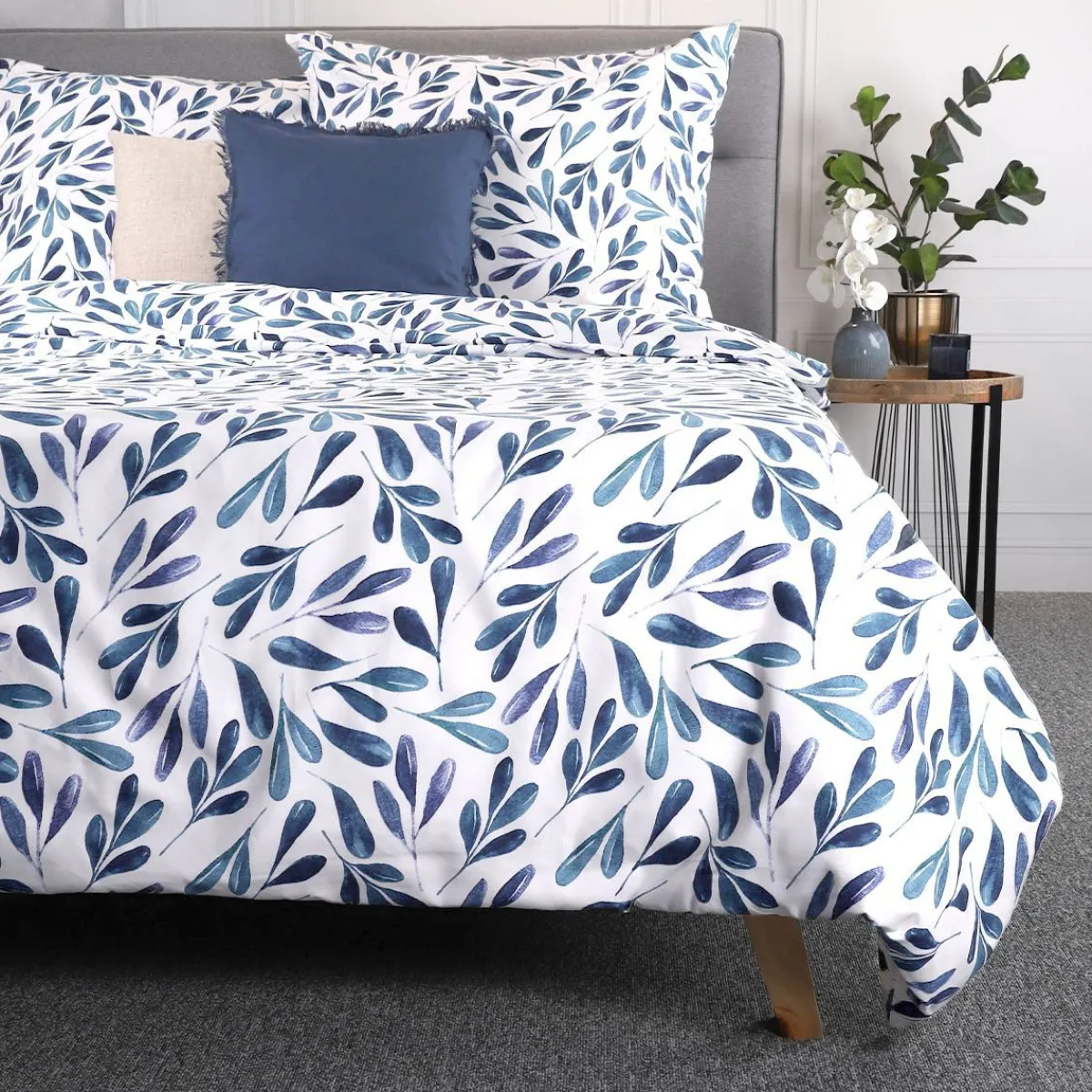 HOMLA Pościel Rinta Z Mikrofibry W Listki 200X220 Cm