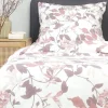 HOMLA Pościel Rosa Z Mikrofibry W Rozowe Liscie 140X200 Cm + 1*70X80 Cm