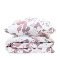HOMLA Pościel Rosa Z Mikrofibry W Rozowe Liscie 140X200 Cm + 1*70X80 Cm