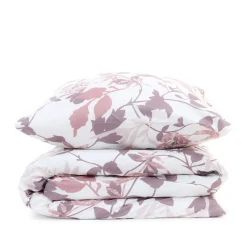 HOMLA Pościel Rosa Z Mikrofibry W Rozowe Liscie 200X220 Cm