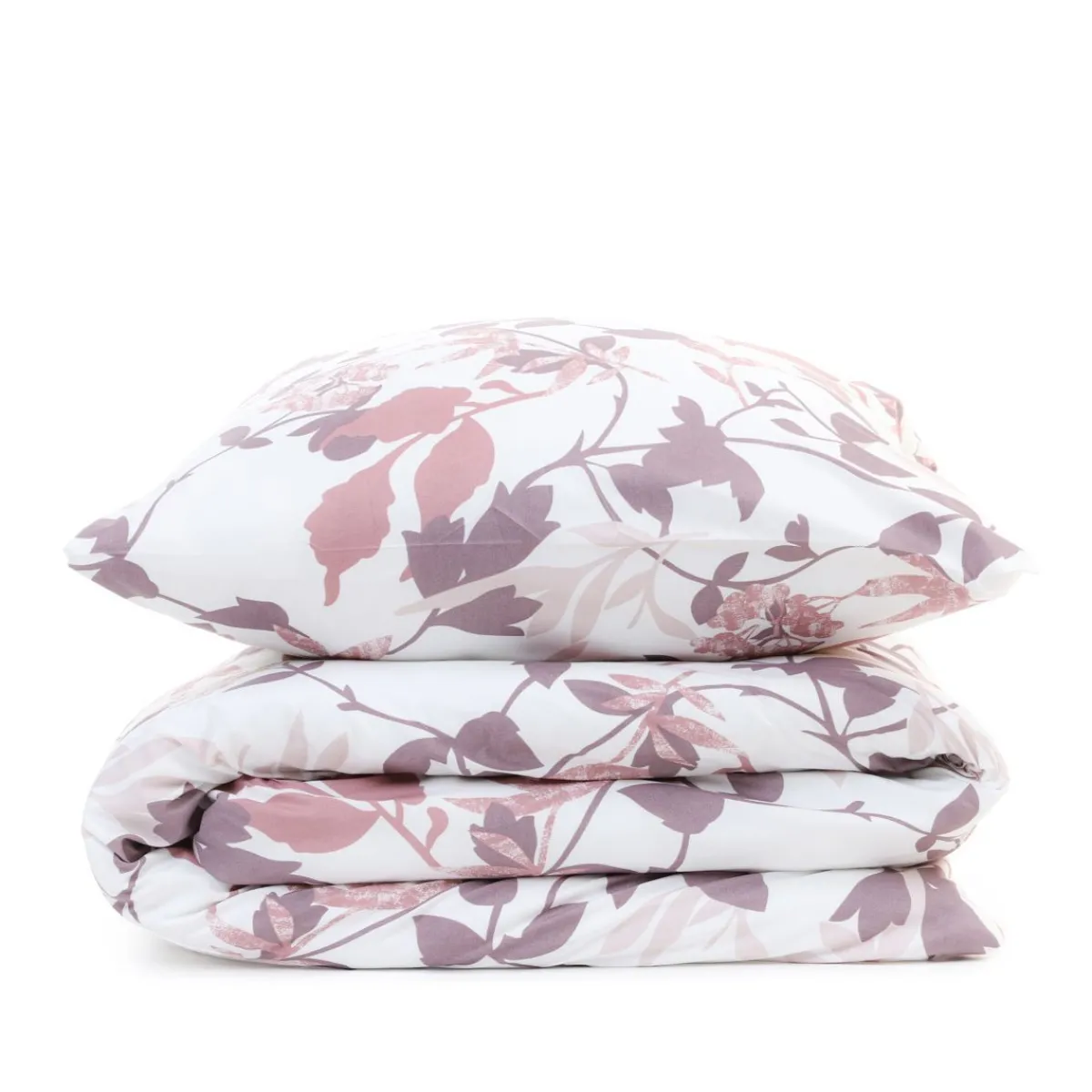 HOMLA Pościel Rosa Z Mikrofibry W Rozowe Liscie 200X220 Cm