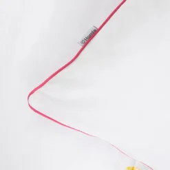 HOMLA Pościel Sadie Bawelniana W Kwiatki Z Rozowa Lamowka 160X200 + 2*50X60 Cm