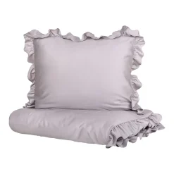 HOMLA Pościel Selin Satynowa Szara 160X200 Cm