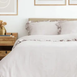 HOMLA Pościel Selin Satynowa Szara 220X200 Cm