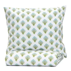 HOMLA Pościel Timothe Bawelniana W Niebieski Wzor 220X200 Cm