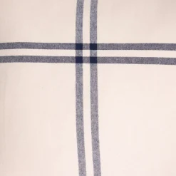 HOMLA Pościel Vella Flanelowa Niebiesko-Bezowa W Krate 200X220 Cm + 2 X 50X60 Cm