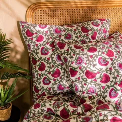 HOMLA Pościel Zinna Z Mikrofibry W Kwiaty 200X220 Cm