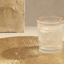 HOMLA Podkladka Do Jadalni Dawson Azurowa Zlota 38 Cm