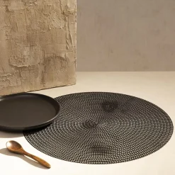 HOMLA Podkladka Do Jadalni Skine Czarna 38 Cm