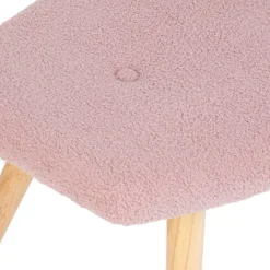 HOMLA PodNożek Moss Teddy Boucle W Tkaninie Teddy 61X41X38 Cm