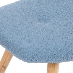 HOMLA PodNożek Moss Teddy Boucle W Tkaninie Teddy 61X41X38 Cm