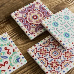 HOMLA Podstawka Ethnic Mozaika Kolorowa 4 Szt.