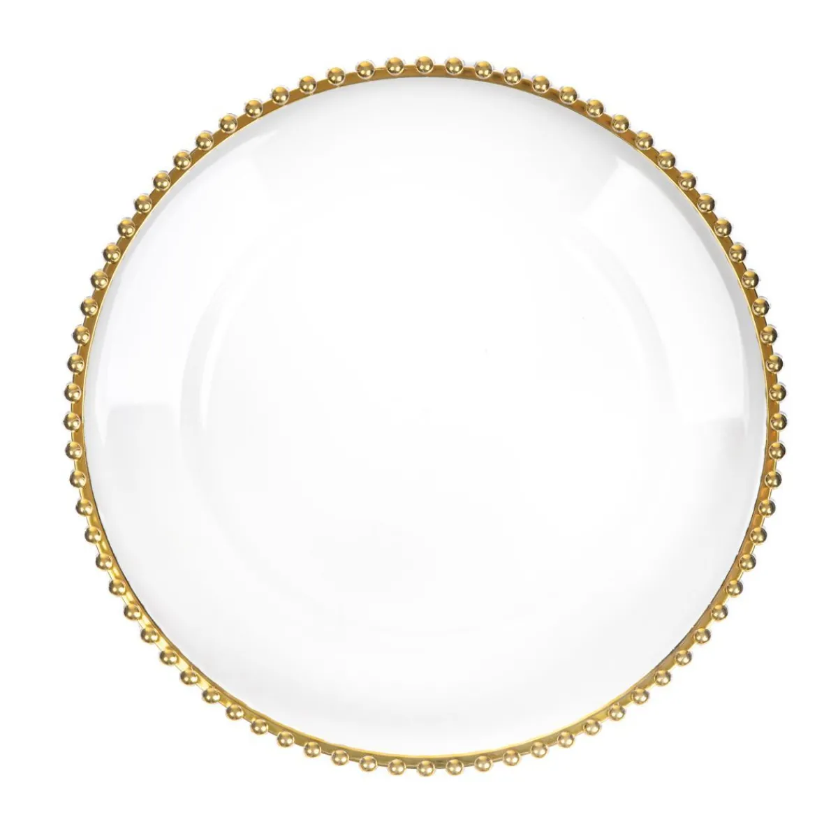 HOMLA Podstawka Golden Rant Pod Talerz Ze Zlota Obwodka Kulki 33Cm