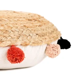 HOMLA Poduszka Celia Jutowa Z Pomponami 38 Cm