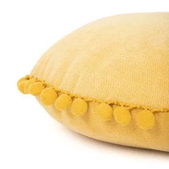 HOMLA Poduszka Eslov Musztardowa Okragla 40 Cm