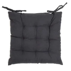 HOMLA Poduszka Na Krzeslo Asam Czarna Pikowana 40X40