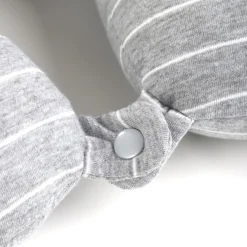 HOMLA Poduszka Podrozna Erin Grafitowa W Paski 30X30 Cm