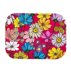 HOMLA Pojemnik Bambou Summer Z Bambusowa Pokrywka W Kwiaty 1,05 L