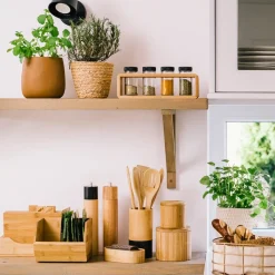 HOMLA Pojemnik Bambou Z Pokrywka Na Magnes M 12X10,5 Cm