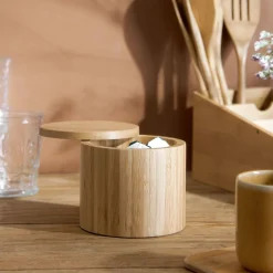 HOMLA Pojemnik Bambou Z Pokrywka Na Magnes M 12X10,5 Cm