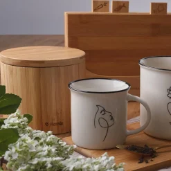 HOMLA Pojemnik Bambou Z Pokrywka Na Magnes M 12X10,5 Cm