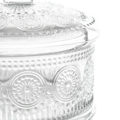 HOMLA Pojemnik Barrel Szklany Z Pokrywka 13 X 9,5