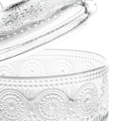 HOMLA Pojemnik Barrel Szklany Z Pokrywka 13 X 9,5