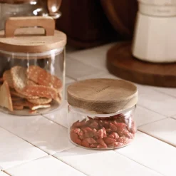 HOMLA Pojemnik Carlos Maly Z Akacjowym Wieczkiem 0,25 L