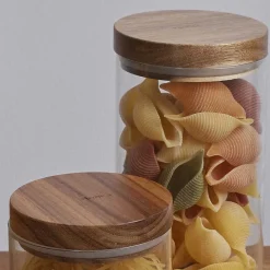 HOMLA Pojemnik Carlos Z Akacjowym Wieczkiem S 0,7 L